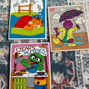 Vintage playskool puzzles